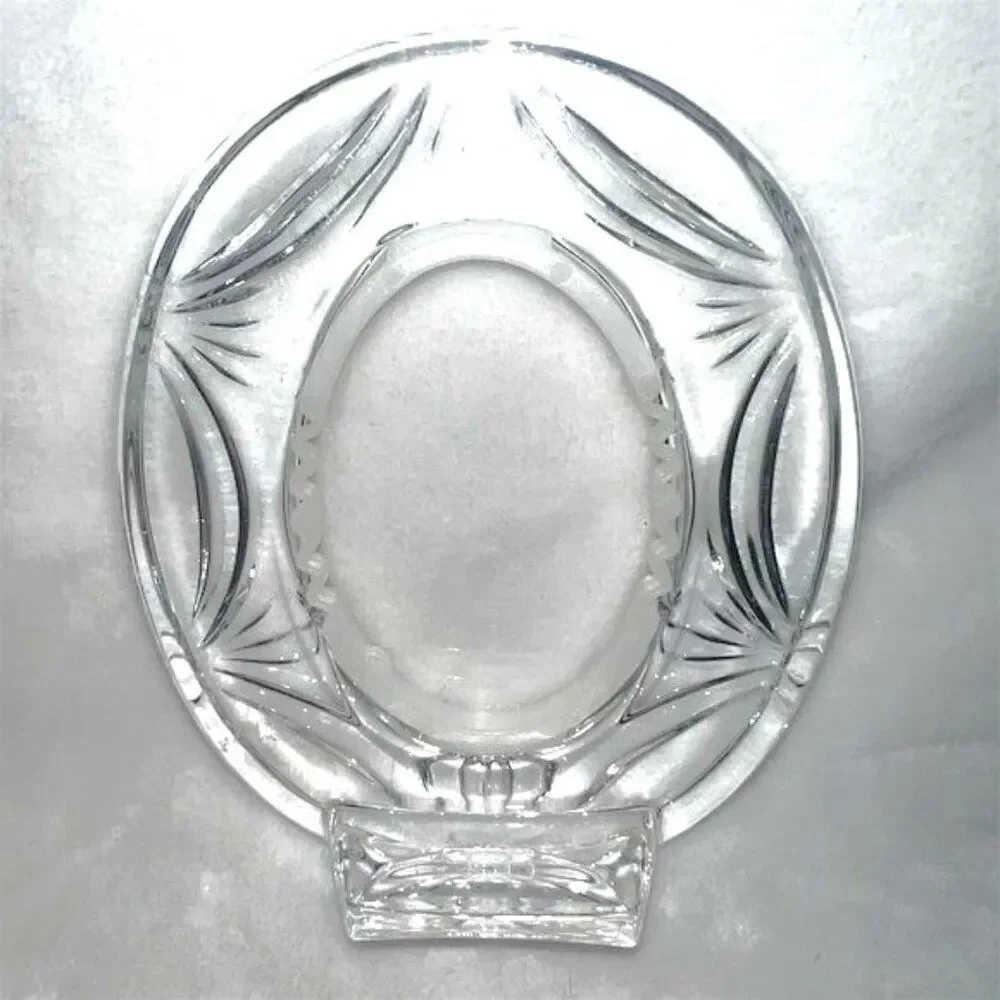 Crystal Oval Picture Frame Ornate  Decor